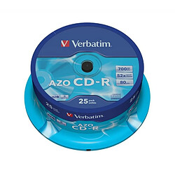 CDR VERBATIM AZO 700MB 52X Pack 25 Unités