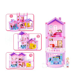 Avis Wewoo Bricolage Assemblé Miniature Princesse Maison De Poupée Petite Villa Simulation Dream House Fille Jouet