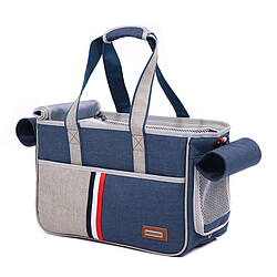 Wewoo DODOPET Outdoor Portable Oxford Tissu Chat Chien Pet Carrier Bag Sac à main à bandoulièreTaille 43 x 19 x 26cm Bleu