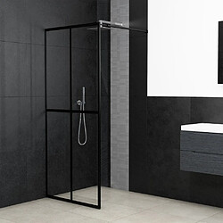 vidaXL Écran de douche Verre trempé transparent 100x195 cm