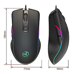 Acheter Universal Gaming Mouse 6400 DPI Ergonomic Hand GRIPS RVB Backlit Optical Optical Wired 7 Boutons