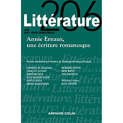 Littérature, n° 206. Annie Ernaux, une écriture romanesque