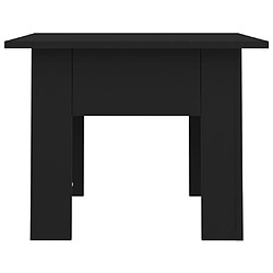 Acheter vidaXL Table basse noir 55x55x42 cm bois d'ingénierie