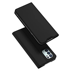 etui type bibliotheque dux ducis skin pro pour oppo reno6 4g noir