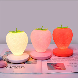 Universal Lampe de table créative style fraise + USB rechargeable + interrupteur tactile LED dimmable lumière de nuit Lampe de chevet pour enfants LAMPE DE LIVRAISON LAMPE DE TABLE LED