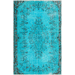 Vidal Tapis de laine 279x183 turquoise Ultra Vintage 