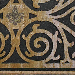 Paris Prix Tapis Relief Imprimé Castel 45x75cm Naturel