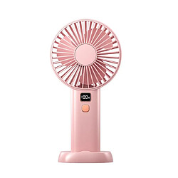 Avis JJBRDZ-Mini Ventilateur Portable Grande Capacité Portable USB Rechargeable 4 Vitesses Ventilateur Refroidisseur De Bureau Refroidissement Extérieur Voyage Rose