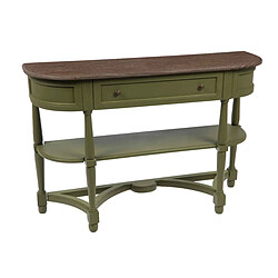 Amadeus Console drapier Bohème olive en bois 