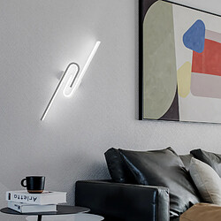 Stoex Applique Murale Led Lampe Murale Moderne 57CM, Applique Murale Intérieure En Acrylique Pour Chambre À Coucher, Couloir, Salon, Blanc Froid