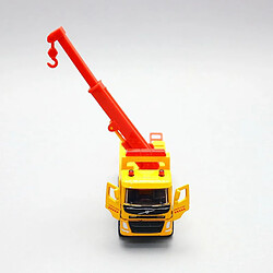 Universal Modèle de grue en alliage 1: 72, jouets de grue à 2 portes, jouets cadeaux pour enfants | Voiture jouet moulée sous pression(Jaune)