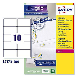 Etiquettes pour Imprimante Avery L7173 99,1 x 57 mm Blanc 100 Volets (5 Unités)