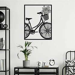 Avis DEKORY Décoration murale en métal Bicyclette - 60x74 cm