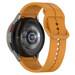 20MM Bracelet de montre en silicone Accessoires de remplacement compatible Samsung Watch5/Watch5 Pro - Jaune pas cher