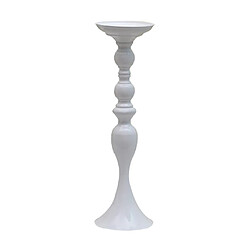 long stand bougie en métal thé lumière porte bougeoir vase à fleurs blanc-l