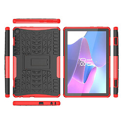 Htdmobiles Coque pour Lenovo Tab M10 3eme generation TB-328FU / TB-328XU (10,1 pouces) - housse etui rigide anti choc - ROUGE