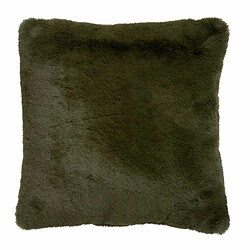 Paris Prix Coussin Imitation Fourrure Cutie 45x45cm Vert Kaki