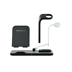 Avis YP Select Chargeur sans fil séparé trois en un pour support de montre pour casque de téléphone portable - Noir