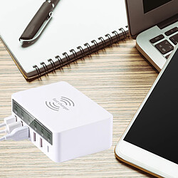 Station de Charge de Bureau USB-C Qi 5 Ports USB QC 3.0 pour et Plus EU