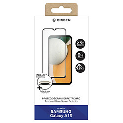 Protection d écran 2.5D en Verre trempé BigBen Connected pour Samsung Galaxy A15 4G et 5G Transparent + SmartFrame pas cher