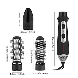 Avis Universal Brosse à sèche-cheveux professionnelle 3 en 1 1200W Peigne à coiffure multifonction Brosse à air chaud Salon Friseur Outil de soufflage(Rouge)