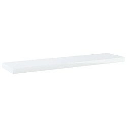 vidaXL Panneaux de bibliothèque 4 pcs blanc brillant bois d’ingénierie