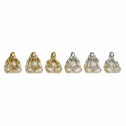 Figurine Décorative DKD Home Decor Argenté Doré Résine Moine (10.5 x 6 x 12 cm) (6 pcs)