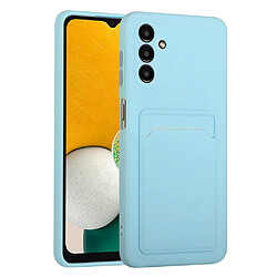 Coque en TPU antichoc avec porte-carte bleu clair pour votre Samsung Galaxy A13 5G