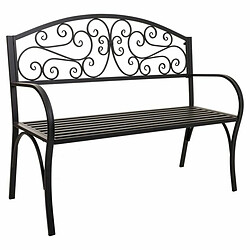 Banc Alexandra House Living Noir Fer 53 x 91 x 153 cm