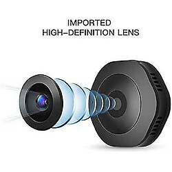 Chrono Mini caméra espion sans fil cachée, caméra de sécurité cachée avec enregistrement en boucle, HD 1080p portable avec détection de mouvement et vision nocturne pour surveillance à domicile(Noir)