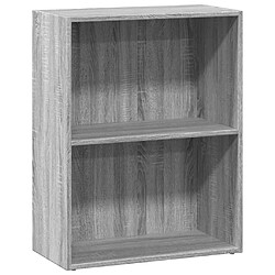 vidaXL Bibliothèque sonoma gris 60x30x77 cm bois d'ingénierie