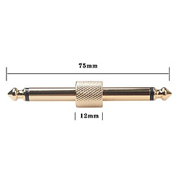 Acheter Wewoo Accordeur de guitare Adaptateur de pédale électrique de connecteur de d'effet de mâle à de 6,35 mm Deaurate