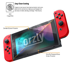 Avis Orzly Protection écran pour Nintendo Switch en Verre Trempé Pack DE 2 Films - Premium Ultra Résistant en Verre Trempé - Oléophobe 100% Transparent