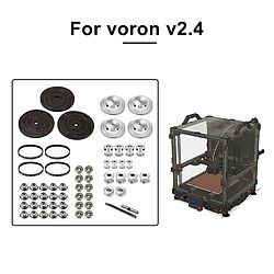 Acheter GT2 Courroie de distribution Poulie Kit Arbre Portant 625 F695 2RS Mouvement Pièces Fit pour Voron V2.4 3D Imprimante Accessoires