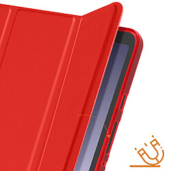 Avizar Étui pour Samsung Tab A9 Clapet Support Trois volets Mise en veille Rouge pas cher