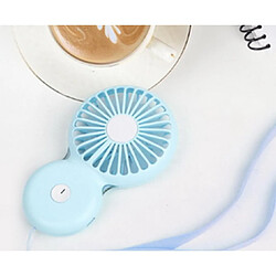 Avis Veilleuse Créative Mini Ventilateur Ventilateur Portatif Extérieur Portatif USB Rechargeable Petit Ventilateur Portatif Personnel-Bleu