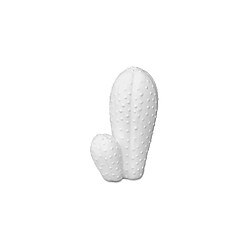 ICONIK INTERIOR Figurine décorative moyenne Cactus Blanc Blanc