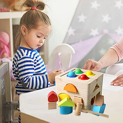 Jouets préscolaires pour bébés en bois Montessori Push Ball pas cher