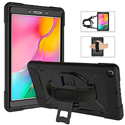 Wewoo Housse Coque Pour Galaxy Tab A 8.0 2019 T290 Contrast Color Silicone + PC Combination Case with Holder Black