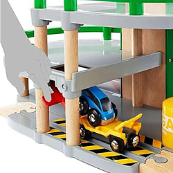 Brio Parking Garage Miniature avec Circuits Rail / Route Multicolore pas cher