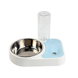 Gamelle pour chien Pot automatique à double bol pour animaux de compagnie - Bleu