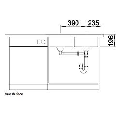 Acheter Evier à encastrer 80cm inox - 516093 - BLANCO