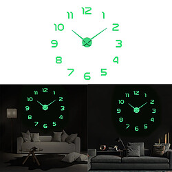 Horloge Lumineuse Murale Bricolage Autocollant 3d Décoration De Bar à La Maison Moderne Montre A pas cher