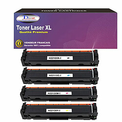 T3AZUR - Lot de 4 Toner compatible avec HP Color LaserJet Pro MFP M282, M282NW remplace HP 207X (avec puce)