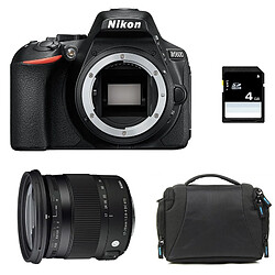 PACK NIKON D5600 + SIGMA 17-70 DC OS HSM Contemporary + Sac + SD 4Go