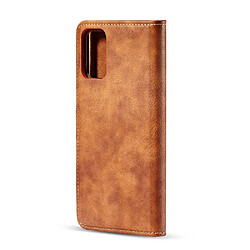 Acheter Dg.Ming Etui en PU + TPU fente 2 en 1 amovible marron pour votre Samsung Galaxy S20 Ultra