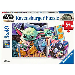 Ravensburger Puzzle Star Wars Baby Yoda Mandalorian 3x49 piezas pas cher