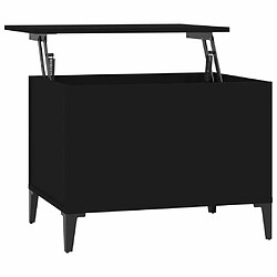 Maison Chic Tabls basse,Table Console pour salon Noir 60x44,5x45 cm Bois d'ingénierie -MN84587