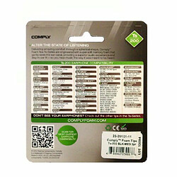 Comply TS-200 Embouts de remplacement en mousse - Medium (3 Paires) Noir Comfort