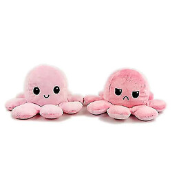 Universal Simulation douce oreiller réversible en peluche en peluche rose clair